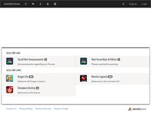 Tablet Screenshot of forums.socialpointgames.com